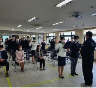 견장수여 선서식